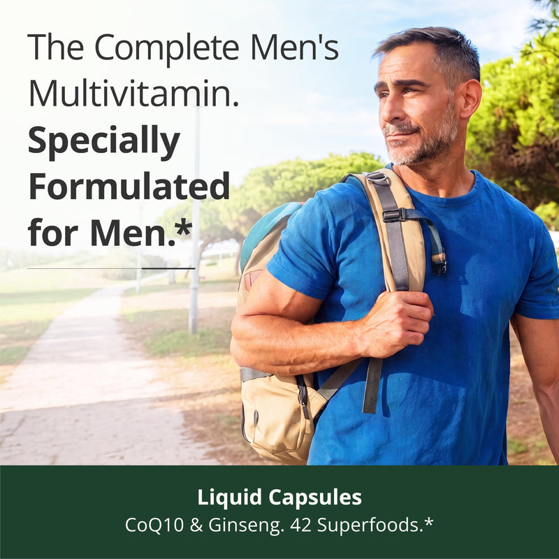Vimerson Health Multivitamin for Men: Vitamins, Minerals and Bioavailable D3 for Focus and Energy Support – Daily Mens Multivitamins and Multiminerals – 60 Liquid Capsules Men's Liquid Capsules