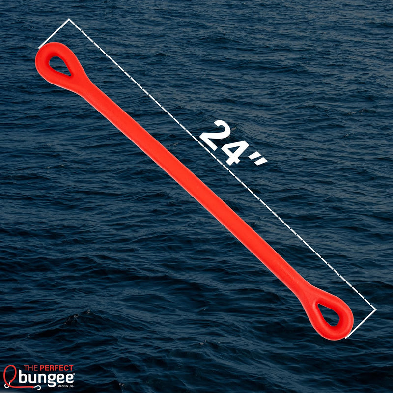 The Perfect Bungee 24" Boat Snubber Dock Line Shock Absorber, Heavy Duty, Made in USA Black - BeesActive Australia