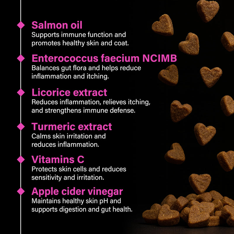 GOMUTTS All Itch and Immunity Treats for Dogs (90 Soft Chews), Anti Itch for Dogs, Help Soothe Itchy Paws, Eyes, Ears, Skin - Itching, Licking, Scratching, Daily Immune Support for All Breeds All Itch & Immunity