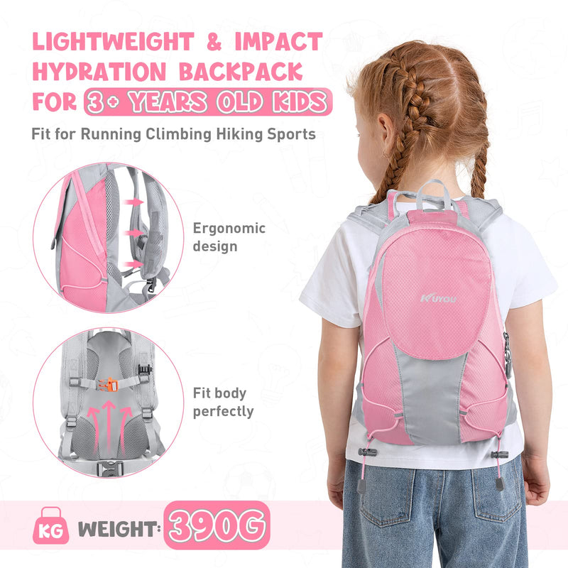 Hydration Pack for Kids Hydration Backpack with 1.5L Hydration Bladder Lightweight Insulated Water Pack for Hiking Biking Climbing Running