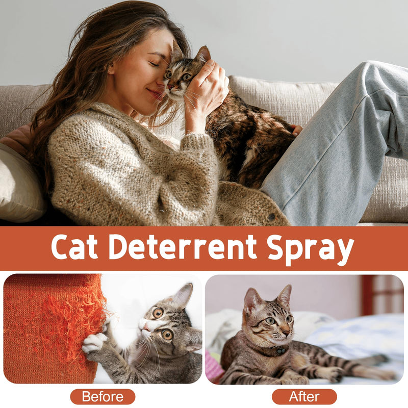 Cat Deterrent Spray. Cat Repellent Indoor for Cat and Kitten. Effective Cat Repellent Spray Training Aid for Furniture, Curtain, Sofa, Floor, Plant, Rugs, Indoor and Outdoor Use. 120ML - BeesActive Australia