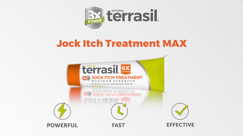 terrasil Jock Itch Cream Max, Clotrimazole 1% Antifungal, 1oz 1 Ounce