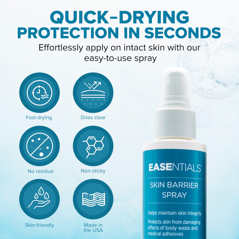 Quick-Drying, Low-Residue Ostomy Barrier Spray ‚Äì Barrier Spray Ideal for Sensitive Skin - Silicone Skin Prep for Pain-Free Application and Removal of Ostomy Pouches and Bandages 50 ML - BeesActive Australia