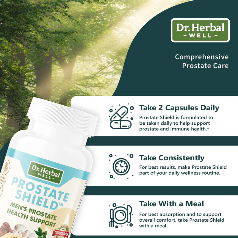 Prostate Shield – Clinically Tested Immune-Boosting 100% Natural No Added Vitamins Minerals or Sugar