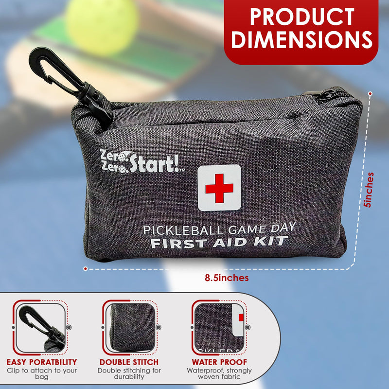 Emergency First Aid Kit for Outdoors, Workplace & Home 145 Pieces | Sports First Aid Safety Kit for Outdoor Activities with Clip to Hang | Compact Small Emergency First Aid Kit (Red) Red - BeesActive Australia