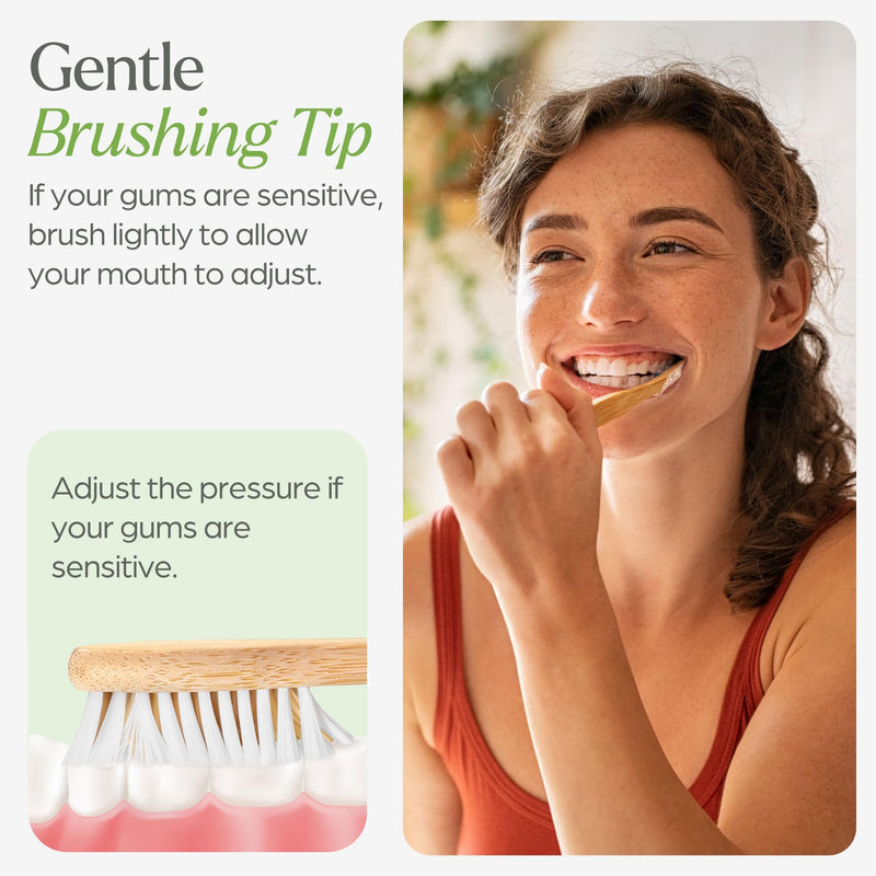 Bamboo Toothbrushes 10 Pack - BPA Free Soft Bristles Toothbrushes, Eco-Friendly, Natural Wooden Toothbrush 10 Count (Pack of 1)