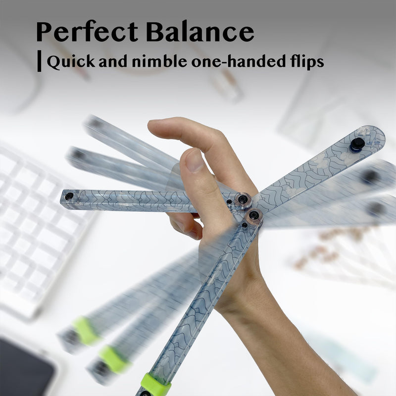 Foldable Plastic Tool, Sturdy and Lightweight, Excellent Balance, Practice Tool for Beginners Streak Blue
