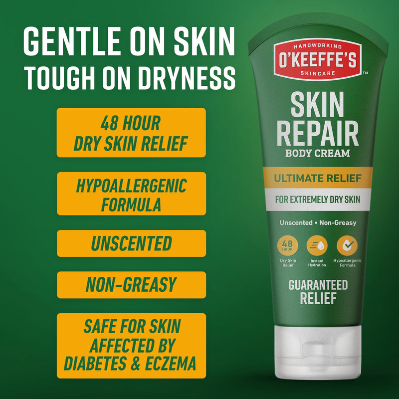 O’Keeffe’s Skin Repair Ultimate Relief Body Cream, 7oz Tube (Pack of 1) – for the Most Severe Dry Skin - BeesActive Australia