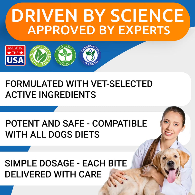 Glucosamine Chondroitin Dog Hip & Joint Supplement - Joint Pain Relief - Hip & Joint Chews for Dogs - Joint Support Large Breed - Senior Doggie Vitamin Pills Joint Health - (360 Treats - BBQ Chicken) 360Ct