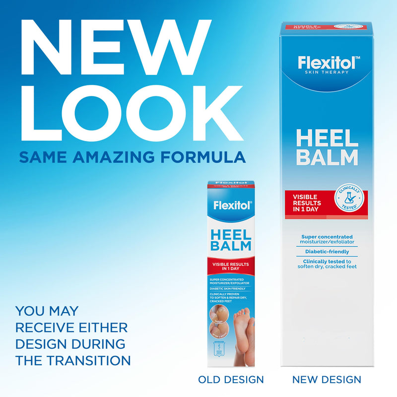 Flexitol Heel Balm Twin Pack, Cracked Heel Cream & Foot Balm, Intensive Hydration for Dry, Rough Feet & Heels, Urea-Based Moisturizing Cream, 4 oz Tube 4 Ounce (Pack of 2) - BeesActive Australia