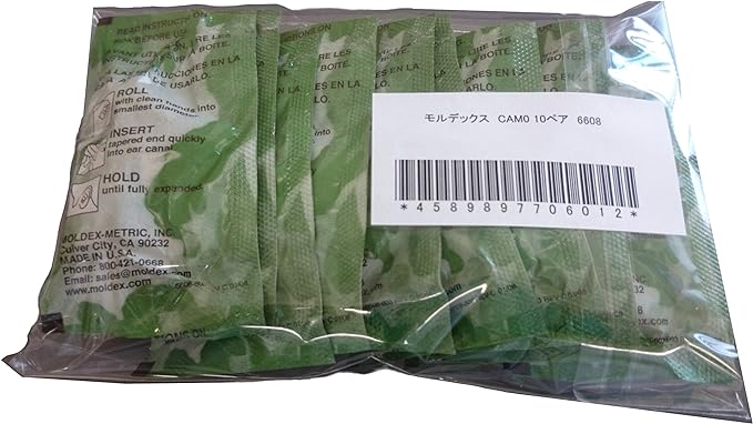MOLDEX 6608 PVC Ear Plugs CamoPlugs 10 Pairs - BeesActive Australia