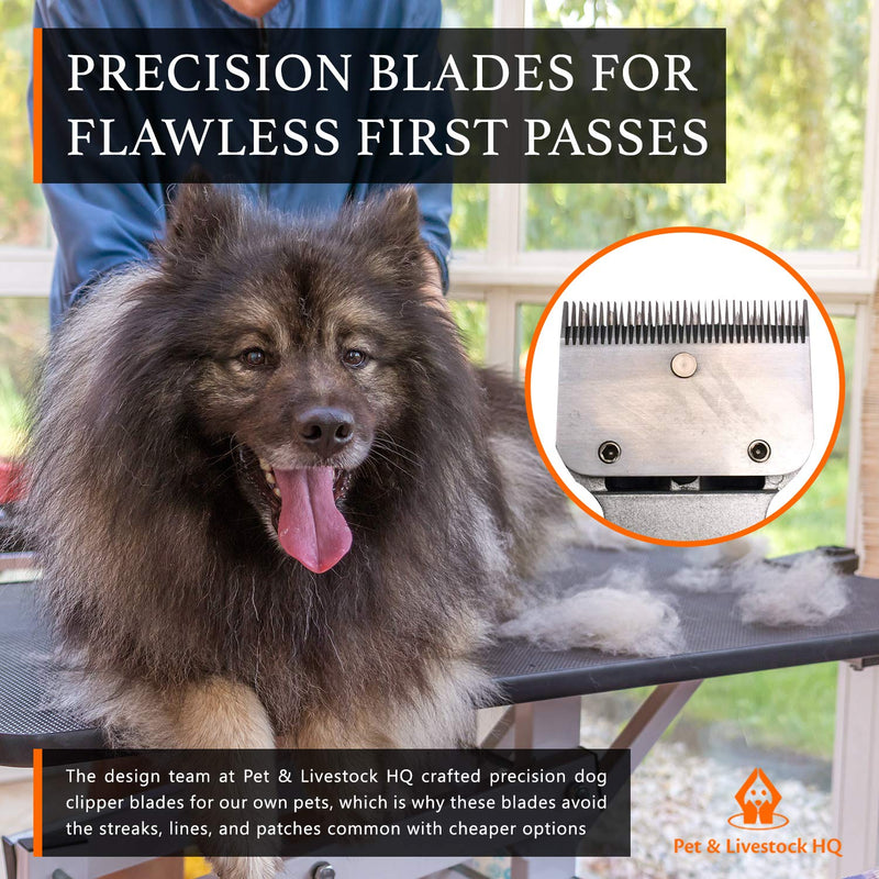 Pet & Livestock HQ Replacement Dog Clipper Blades 380W Electric Shaver, Trimmers and Oster Precision Horse Grooming Shears - Thick Matted Hair & Coats - Detachable, Honed, Professional Fur Shaving - BeesActive Australia