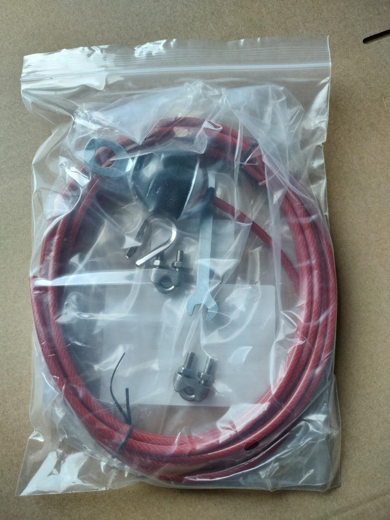 Replacement Cables for Home Gym, Fitness Pulley Cable, Weight Machine Replacement Cable with Stopper Ball 196 inch Red Adjustable length - BeesActive Australia