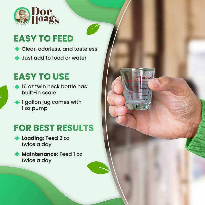 Original Udder Balm Doc Hoag’s Aloe Vera+Agave Premium Horse Supplement for Gut Health, Natural Equine Gastric Support & Stress Relief, Support Ulcer Improvement for Horses and Other Large Animals 16 Fl Oz - BeesActive Australia