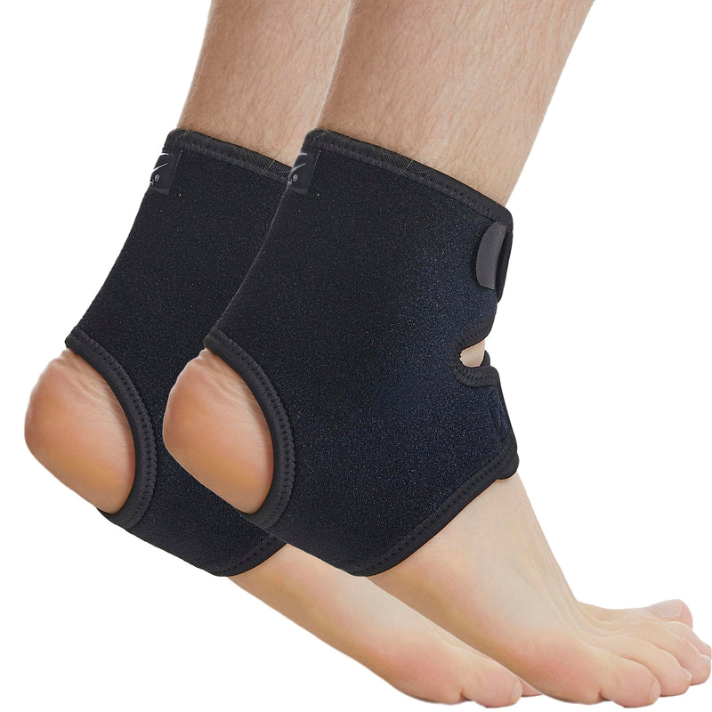 HiRui Ankle Support Brace Ankle Wraps for Men Women, Compression Ankle Brace Breathable Neoprene Sleeve Lightweight High-elastic Stabilizer for Running Sprains Arthritis (Small (Pack of 2)) Small (Pack of 2)