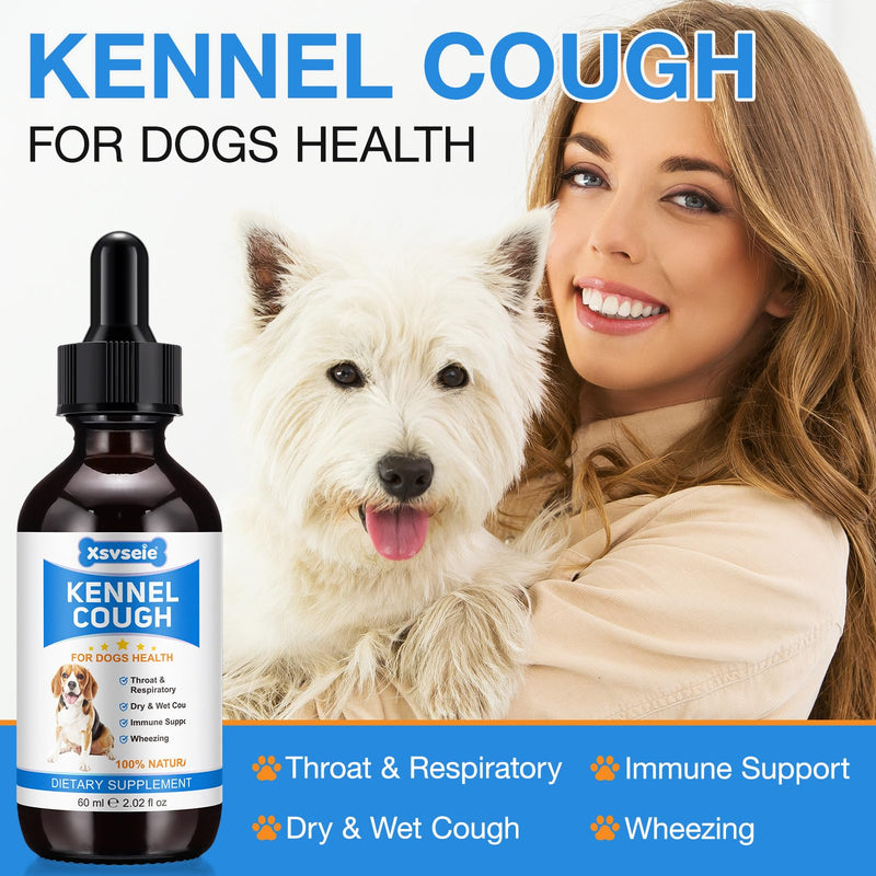 Kennel Cough Treatment, Xsvseie Kennel Cough Drops for Dogs Natural Cough Supplement for Dogs Herbal Kennel Cough Drops for Dogs All Breeds & Size - PawsPlanet Australia