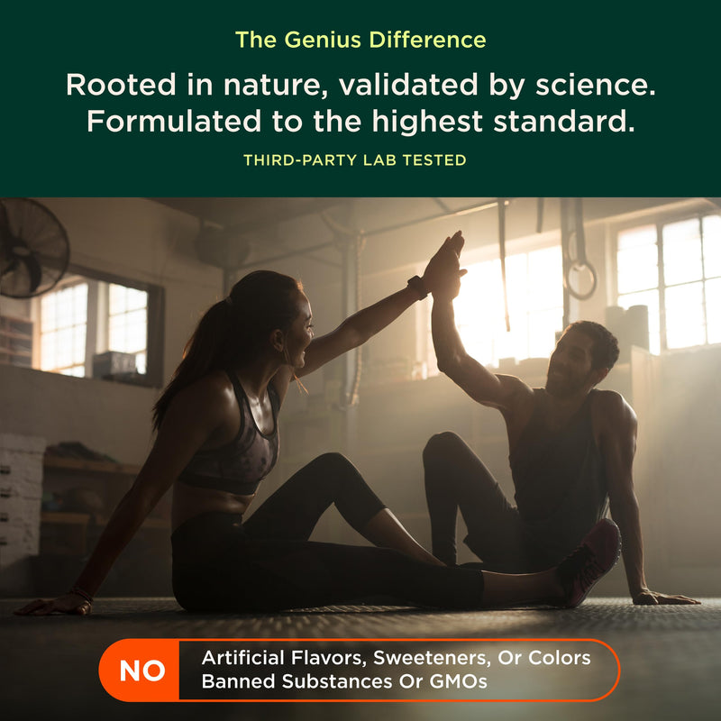 The Genius Brand Daily Superfood Greens, Pineapple, 30 Ct | Organic Plant-Based Whole Food Blend with Greens, Fruits and Veggies for Daily Nutrition, Pineapple Flavor