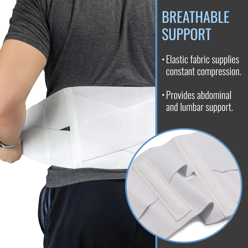 DMI Large Elastic Back Support Brace with Crisscross Design for Extra Support, Elastic Construction Provides Consistent Compression, FSA & HSA Eligible, Adjustable from 36″ - 42″ Large 36-42" - BeesActive Australia