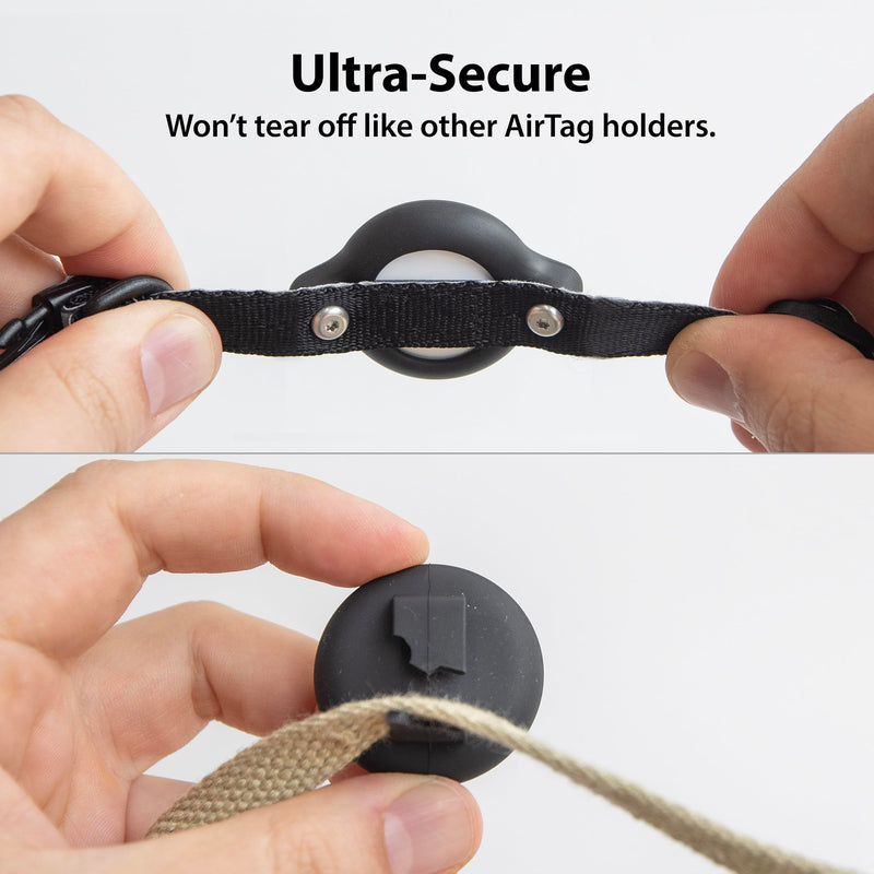 TagVault™ AirTag Cat Collar Mount (2 Pack) - The Secure AirTag Collar Holder | Doesn't Dangle, Great for Small Dogs Too, | Elevation Lab 2 Pack - BeesActive Australia
