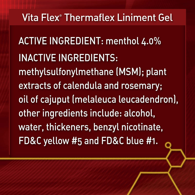 Thermaflex Liniment Gel for Sore Muscles and Joint Relief in Horses 12 Fluid Ounces 12 Ounce Gel - BeesActive Australia