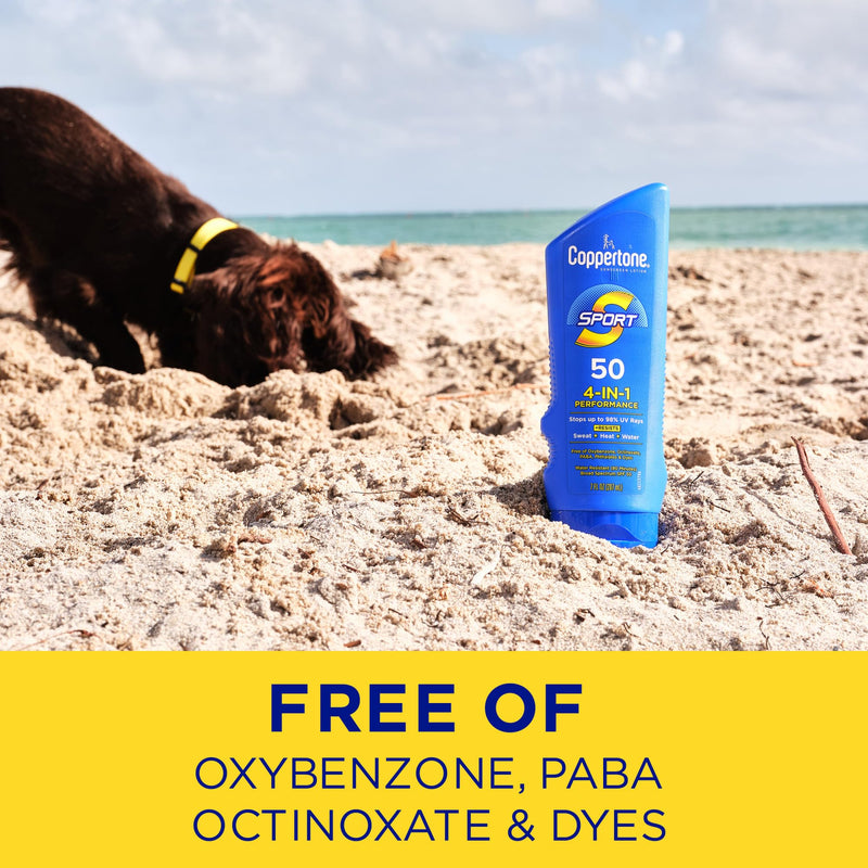 Coppertone SPORT Sunscreen Lotion Broad Spectrum SPF 50 (7 Fluid Ounce) (Packaging may vary) 7 Fl Oz (Pack of 1) - BeesActive Australia
