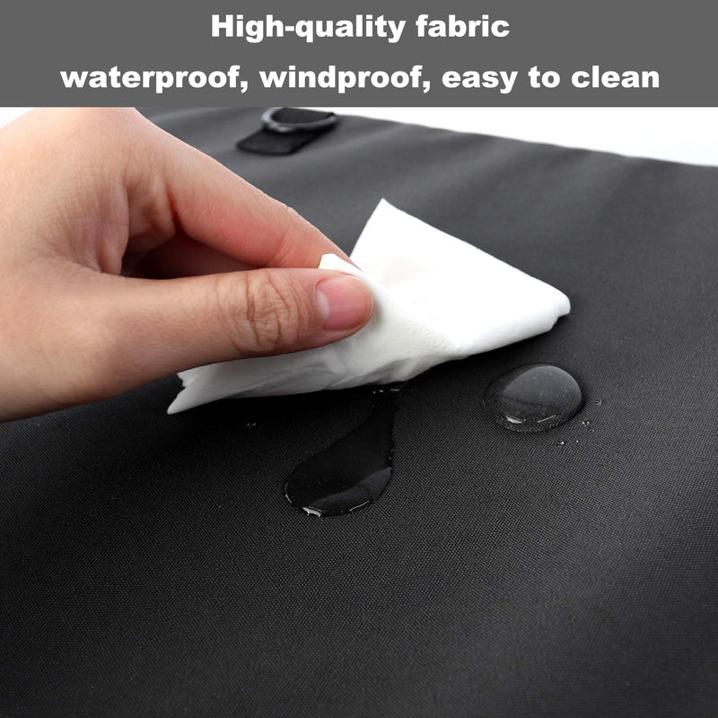 Durable Dog crate cover Double Door for large pet Kennel Covers Universal Fit for 24 30 36 42 48 inches Wire Dog Crate (24 Inch (24" L x 18" W x 20" H))-Black 22.0"L x 16.0"W x 18.0"H - BeesActive Australia