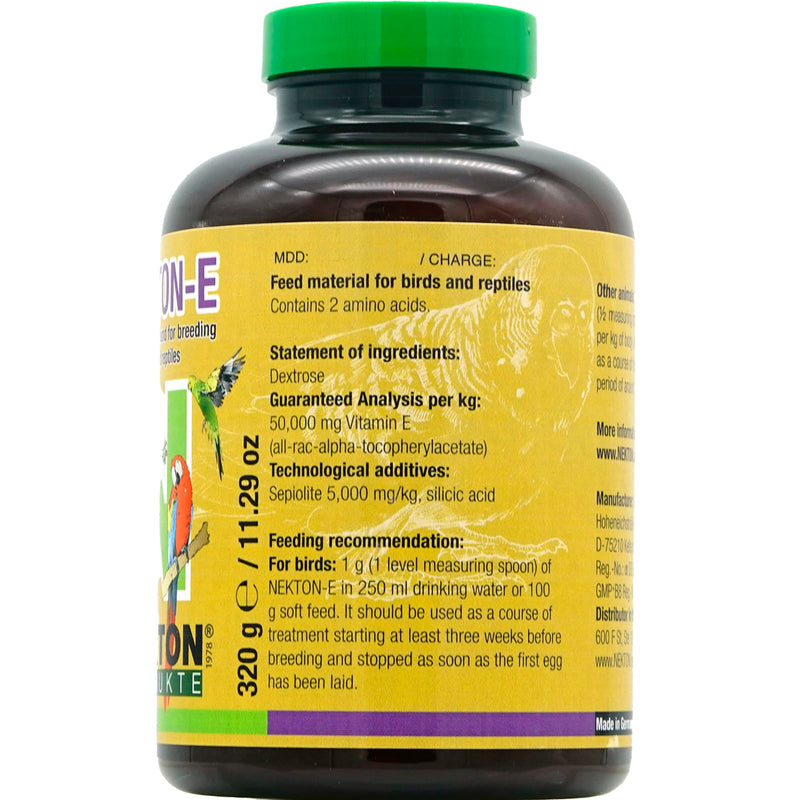 Nekton E Vitamin E Supplement for Birds, 320gm 320 grams