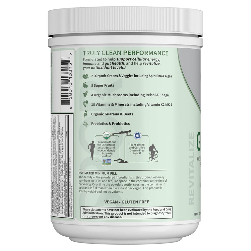 Garden of Life Sport Nutrition Organic Greens Powder, Original, 30 Servings Unflavored 1 Ounce (Pack of 1)