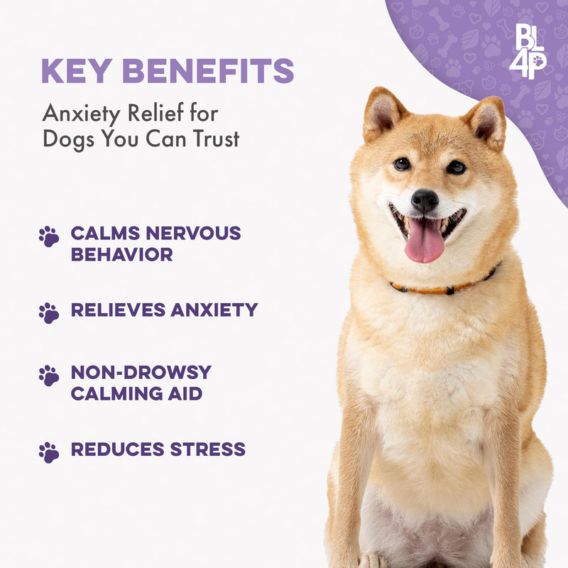 Pet Relax Dog Calming Anxiety Relief, Long-Lasting Dog Relaxants for Stress Relief, Natural Solution for Separation Anxiety, Travel, Thunderstorms, and Fireworks, 400 Odorless, Tasteless Pills Dog - 400 Pills - PawsPlanet Australia
