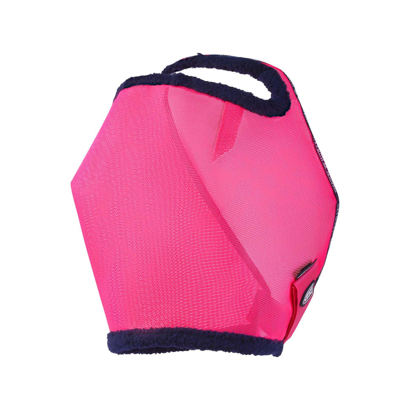 Harrison Howard All Round Mesh Horse Fly Mask UV Protective with Fleece Padded Edging Magenta L Full (Large) - BeesActive Australia
