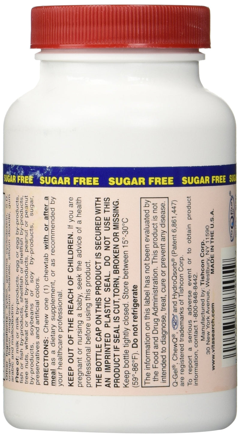 100mg ChewQ Chewable CoQ10 (60 Count) * Utilizes Advanced Technology to Deliver 800% Greater Absorption Than Standard CoQ10 * Purest CoQ10 Supplement On The Market * Vegetarian Friendly * Gluten Free