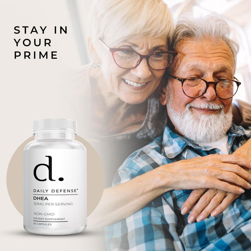 DHEA 50mg for Men & Women- A Higher Dose of DHEA Vitamins for Vitality, Energy Boost, & Mood Support - 50 mg per Capsule - 50 Capsules