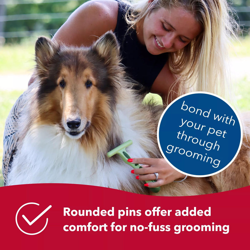 Coastal Pet Safari Dog Single Row Undercoat Rake - Dog Grooming Rake - Gentle Dematting Comb for Dogs - Effective Deshedding Comb - Pet Grooming Tools - Single Row Medium-Large - BeesActive Australia