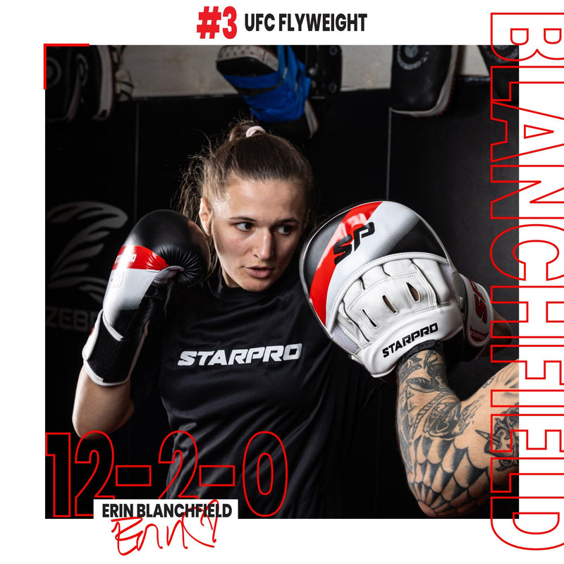 Starpro Boxing Pads – Ventilated Hook & Jab Training Mitts for Muay Thai Kickboxing MMA Std Black/Red