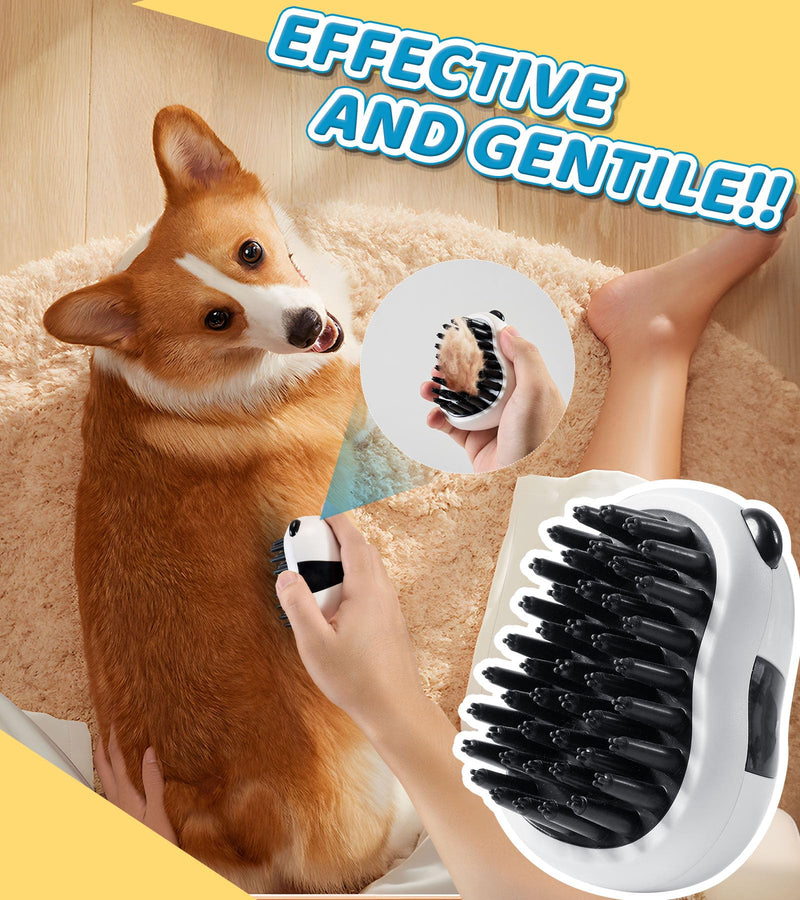 Dog Bath Brush Pet Massage Shampoo Brush Dog Scrubber for Bath Dog Washing Brush Scrubber Pet Bath Massage Brush with Soft Silicone Bristles for Puppy Dog Cat Grooming Cleaning Blue - BeesActive Australia