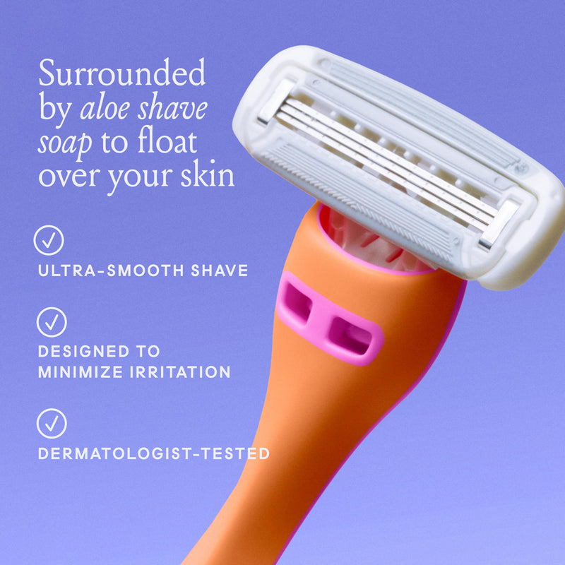 Billie Disposable Razors for Women - The Malibu Set 1 Count (Pack of 3)
