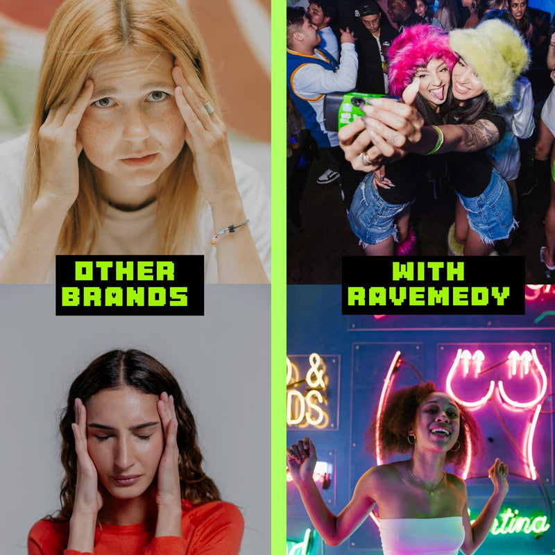 Rave Essentials Vitamins for Recovery - Music Festival Supplement