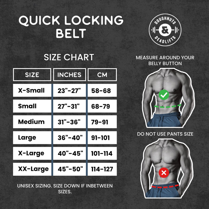 Weight Lifting Belt for Squats, Weightlifting Belt for Deadlifts - 4in Back Support for Bodybuilding | Powerlifting, Locking Metal Buckle, Weight Lifting Belts for Men - Quick Locking Medium Black