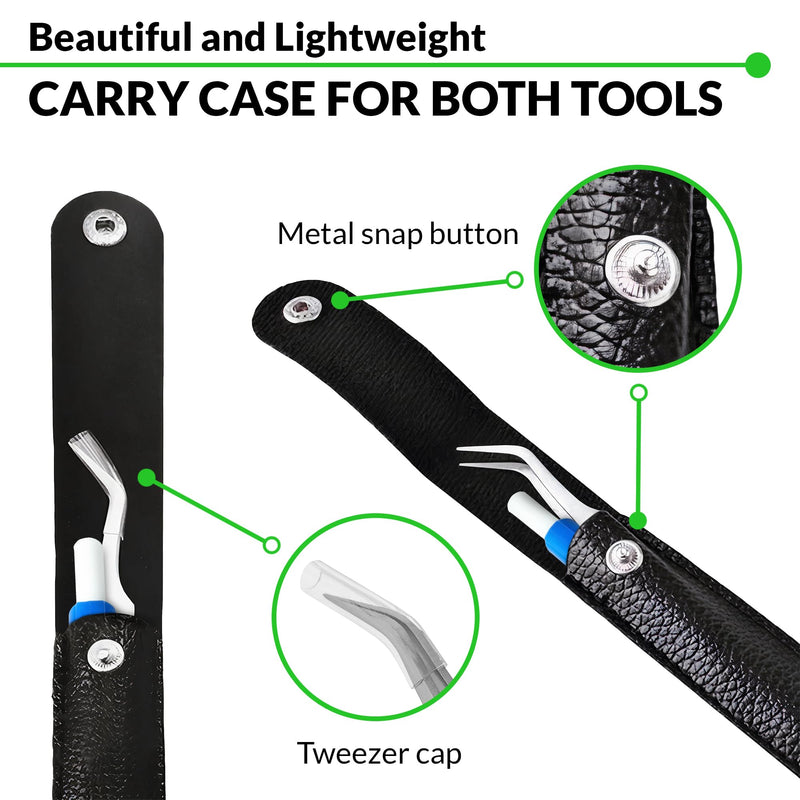 MYDAISY 2 in 1 tick snare for dogs and tick tweezers for dogs made of stainless steel with case - BeesActive Australia