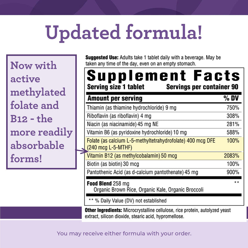 Innate Response Formulas Vitamin B Complex, 90 Tablets | B12, B6, Methylfolate & Biotin, Cellular Energy Production & Metabolism Support, Vegan, Kosher, Non-GMO, 90 Servings 90 Count (Pack of 1)
