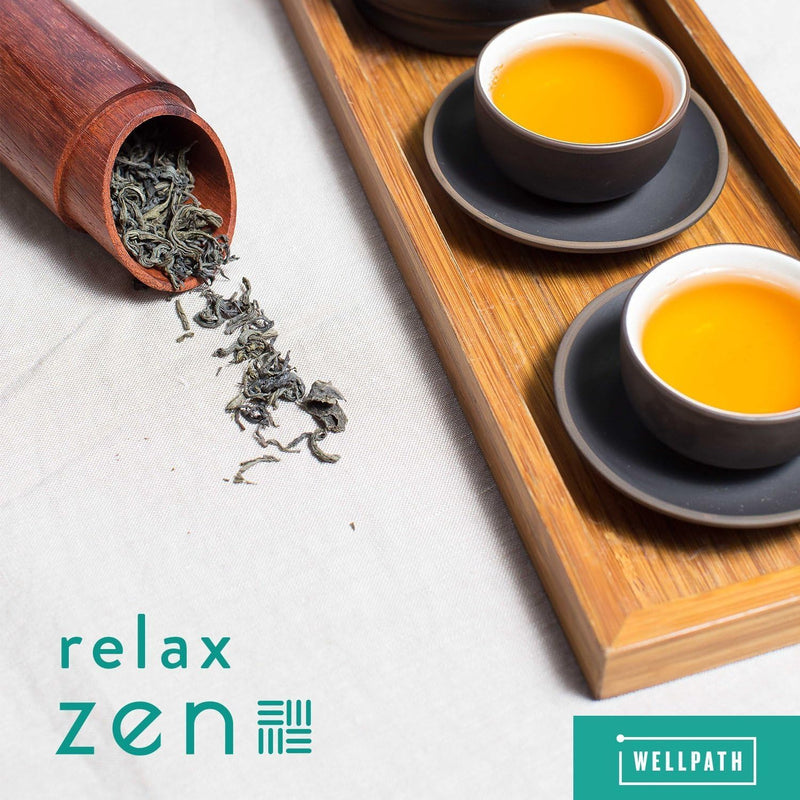 Zen Stress Relief & Mood Support Supplement with Ashwagandha, Vegan, 180 Ct | WellPath - Calm, Stress & Energy Support - with Rhodiola Rosea, L-Theanine, Lemon Balm - Herbal Capsules, USA Made, Non GMO 60 Count (Pack of 3)