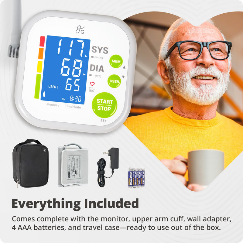 Greater Goods Upper Arm Blood Pressure Monitor for Home Use, Automatic