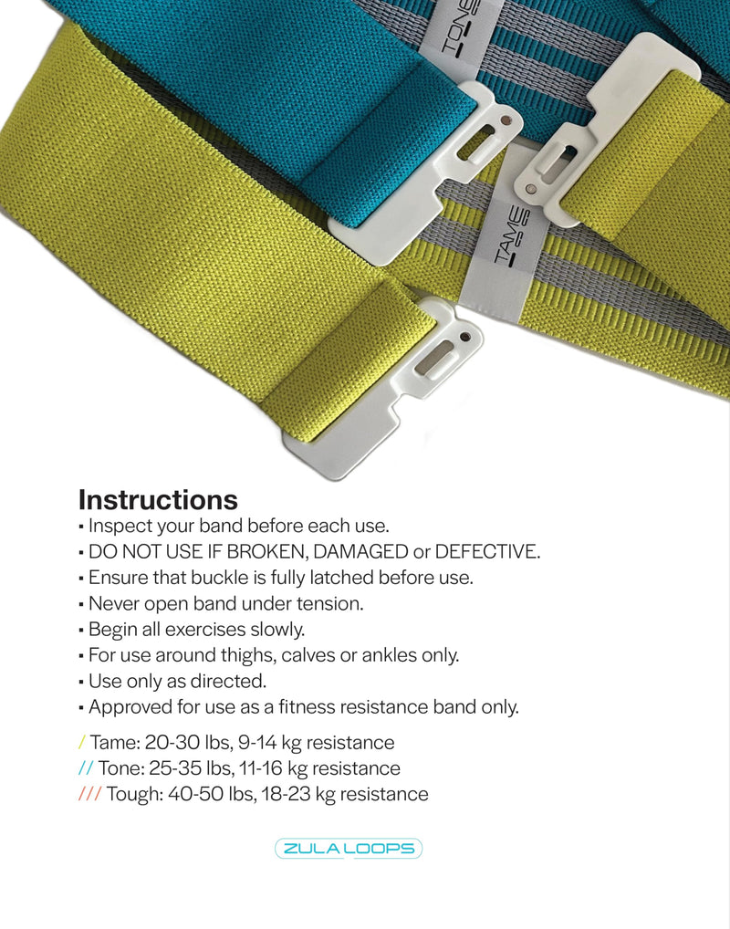 Magnetic Buckle Resistance Bands; Great for PT and prenatal Strength Training; Designed and Sewn in The USA 25-35LBS (1 BAND) - BeesActive Australia