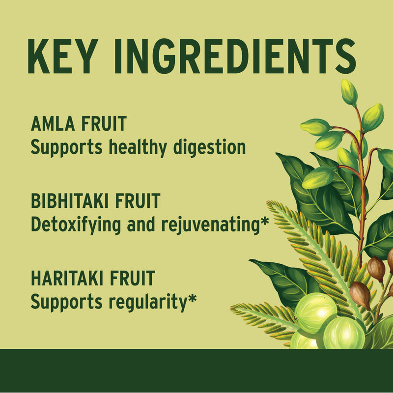 Banyan Botanicals Triphala Tablets - Organic Triphala Supplement with Amla, Haritaki & Bibhitaki – For Digestion, Elimination & Healthy Gut Microbiome* – 90 Tablets – Non-GMO Sustainably Sourced Vegan 90 Count (Pack of 1) - BeesActive Australia