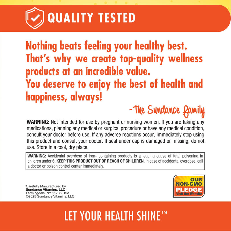 Sundance Vitamins Women’s ABC Complete Multivitamin & Mineral Formula | Daily Women’s Multivitamin | 60 Coated Caplets | Non-GMO & Gluten Free