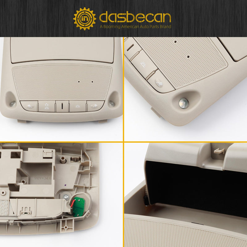 Dasbecan Interior Overhead Console Map Reading Light Lamp Without Sunroof Compatible with Nissan Altima 2013-2018 Teana 2013-2018 Sentra 2013-2015 Replace 26430C990D With Sunroof - BeesActive Australia