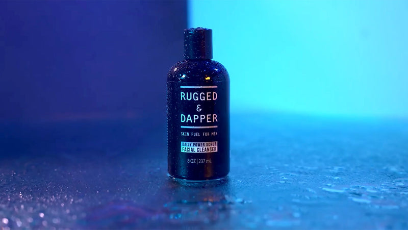 RUGGED & DAPPER Face Wash for Men | Daily Exfoliating Mens Face Wash & Scrub | Deep Cleans Oily, Rough & Breakout-Prone Skin Facial Cleanser