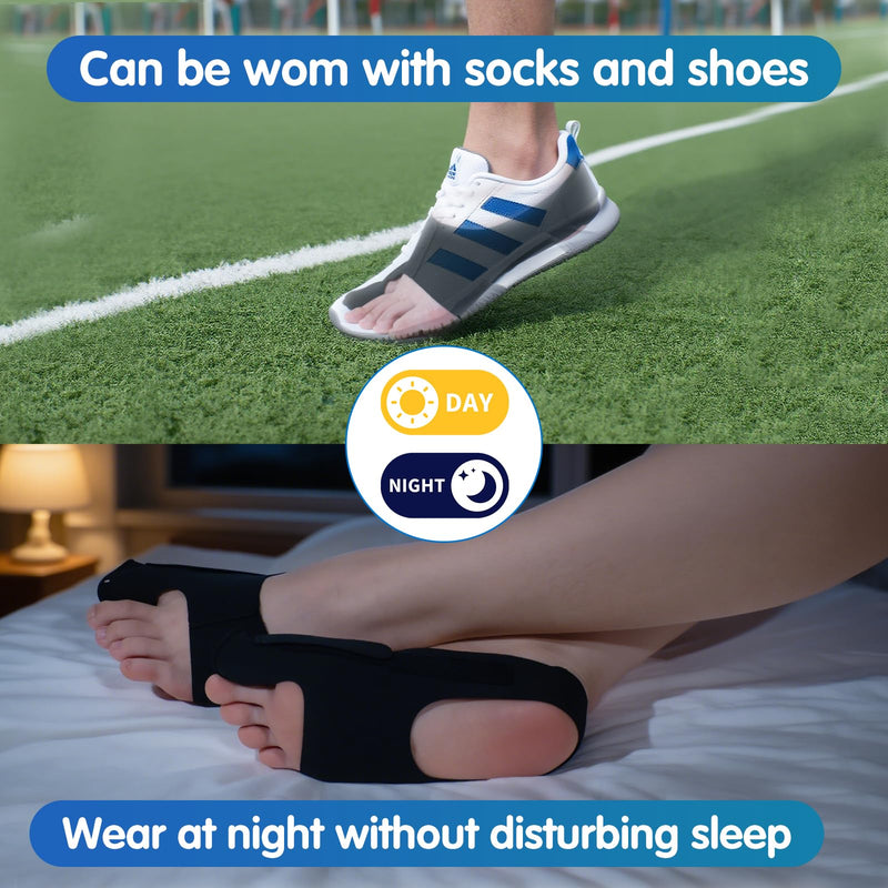 2 Piece Bunion Corrector for Women and Men, Side Adjustable Removable Design, Big Toe Straightener for Bunion Relief, Adjustable Day/Night Support. (M) M - BeesActive Australia