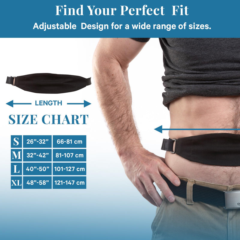 Stickman Original Tuck-Away PD Dialysis Belt (M BG 32-42") - Adjustable, Comfortable Peritoneal Dialysis Clothing for Discreet Tubing Concealment - Easy Access Catheter Support Beige Medium (Pack of 1)