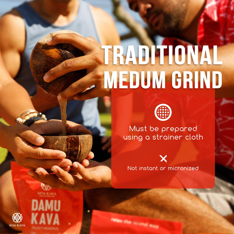 Damu Koa Kava Kava Powder ‚Äì Premium Fijian Damu Noble Root, Strong, Heady 8 oz. (226g) 8 Ounce (226g) - BeesActive Australia